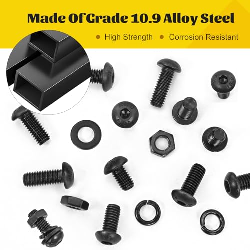 2640PCS M2M3M4M5 Metric Hex Socket Button Head Screws Assortment Kit - size: M2M3M4M5 2640pcs