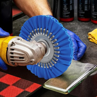 9PCS Aluminum Polishing Kit,Buffing Wheel with Solid One-Piece Hub - size: 9PCS Complete Set
