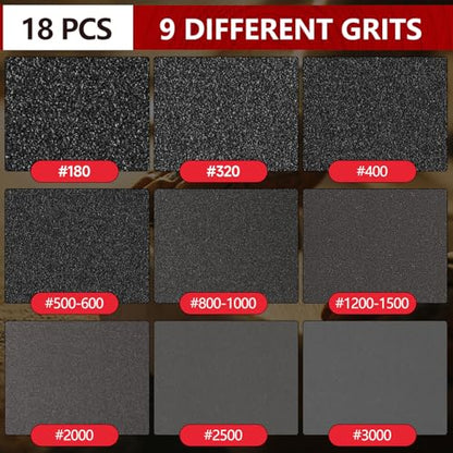 Shinboc 18 PCS 5 Inch Sanding Sponge 600 Grit, Bowling Ball Sanding Pads - color: 600grit, size: 5 Inch 18Pcs