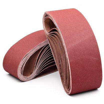 3 x 21 Inch Belt Sander Sanding Belts 120 Grit, 24 Pack - color: 120 Grit, size: 3x21in
