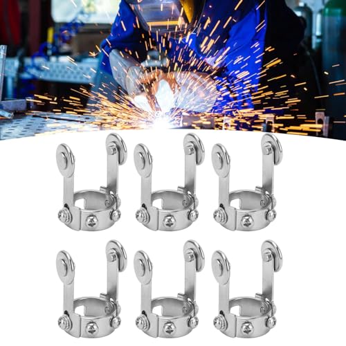 6Pcs Plasma Cutter Roller Guide Wheel, Stainless Steel Compass Stand Off Handheld Welding Torch Accessories, 1.5cm / 0.6in Standard Diameter, for PT31 Cutter Head