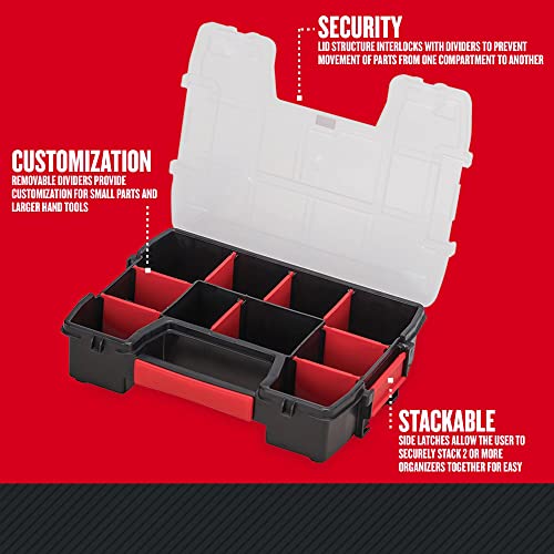 CRAFTSMAN Small Storage Organizer, 10 Compartment, Plastic (CMST14021) (Pack of 2) - size: 1 Count (Pack of 2), style: Small Organizer
