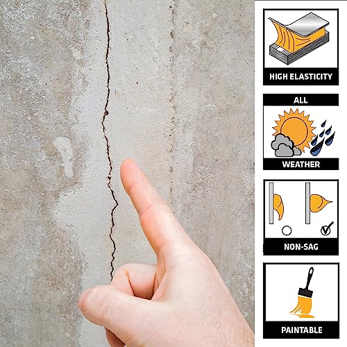 Sikaflex Self Leveling Sealant Gray 10.1 fl oz and Sikaflex Concrete Fix Limestone 10.1 fl oz Sealant and Adhesive Cartridge Bundle