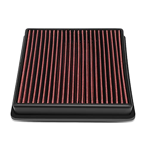 DNA Motoring AFPN-251-RD Clean Air Washable Drop In Panel Air Filter Enhance Engine Performance Power & Acceleration Improve [Compatible with 014-2019 Jeep Grand Cherokee 3.0L] - style: 14-19 Grand Cherokee 3.0L