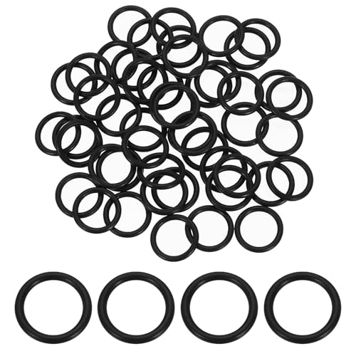 uxcell 200Pcs AS-013 O-Rings, Nitrile Rubber O-Rings 7/16" ID, 9/16" OD, 1/16" Width Round Sealing Gasket for Automotive Machine Plumbing Sealing Repair (70 Durometer, Black) - size: 7/16" ID, 9/16" OD, 1/16" Width