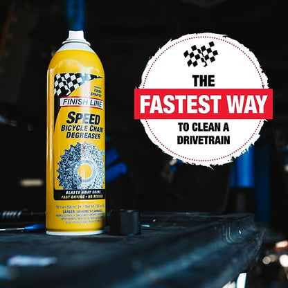 Finish Line Speed Bike Degreaser 54-Ounce and Dry Bike Lubricant with Teflon Squeeze Bottle 4oz Value Pack (set of 3)