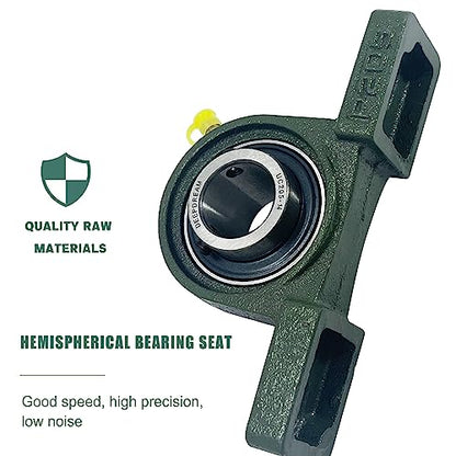 2Pcs UCP205-14 Pillow Block Bearing 7/8" inch Shaft Cast Iron p205 Bearings with 7/8" Bore Mounted Bearing Block Self Alignment - size: UCP205-14-2pcs