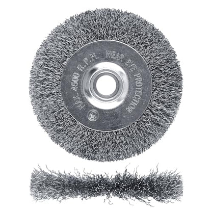4" Brass Wire Wheel, Brush Wheel for Bench Grinder, 1/2"-5/8" Arbor - style: 4" 1Pcs