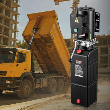 VEVOR 15 Quart Hydraulic Pump 2.2KW AC 220-240V Hydraulic Dump Trailer Pump - size: 15 Quart, style: Single Acting