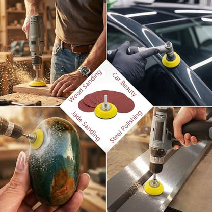 120PCS 3 Inch Sanding Discs, MAPRIAL 3 Inch Hook and Loop Sanding Disc 400-2000 grit Sandpaper Assortment for Drill Sander Grinder Rotary Tools, Woodworking, Wood Furniture - size: 3 inch - 400-2000 grit