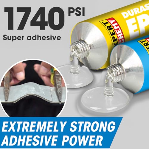 2 Part Epoxy Glue, 5 Minute Epoxy Adhesive, Rapid Cure Golf, Wood, Plastic and Metal etc, Waterproof & Extra Strength, High Temperature Resistance, 2 x 20g, Clear - color: Clear