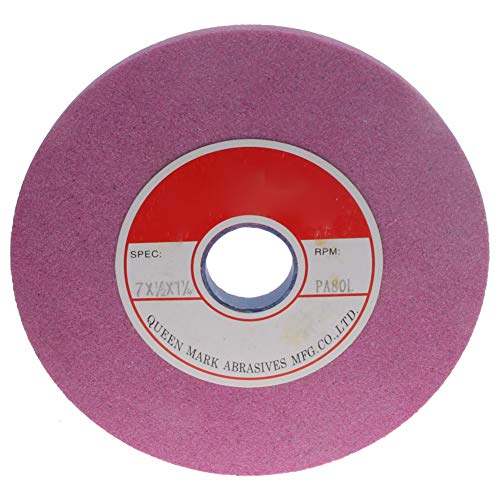 Utoolmart Bench Grinding Wheels Chrome Corundum 80 Grit for Surface Grinding 1pcs - size: 80#