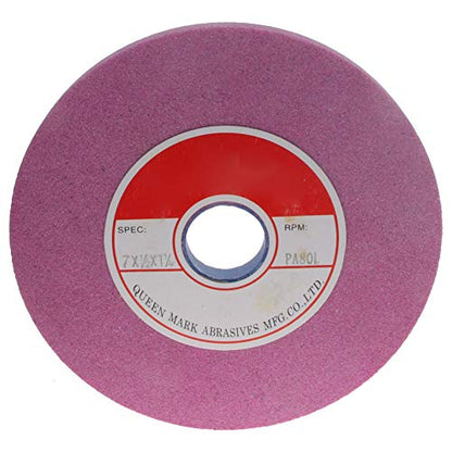 Utoolmart Bench Grinding Wheels Chrome Corundum 80 Grit for Surface Grinding 1pcs - size: 80#