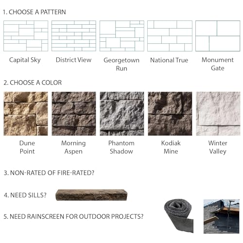 Evolve Stone Georgetown Run DP Non-Rated Flat Stone Veneer (14.25 sq. ft.) - color: Dune Point