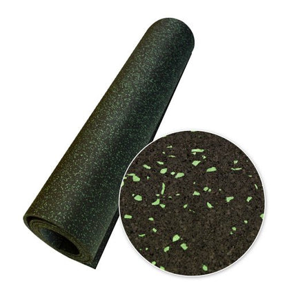 Rubber-Cal Elephant Bark Flooring 3/8-inch T x 4-feet - color: Green Dot, size: 60"L x 48"W x 0.4"Th
