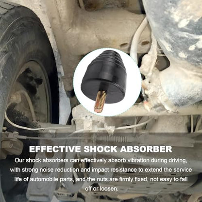 2 PCS Suspension Bump Stop, Extra Strength Rear Bump Stops for Shock Absorption and Cushioning, All-Purpose Rubber Bump Stopper Automotive Accessories for Cars Trucks Vans