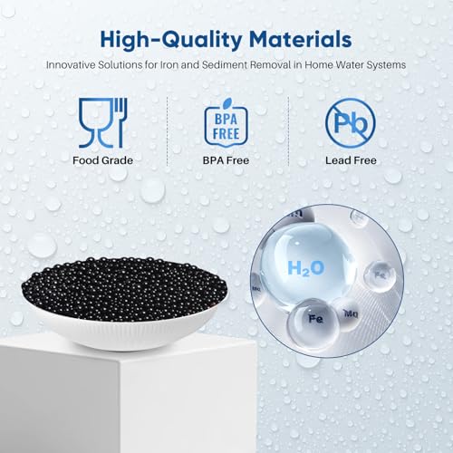 PUREPLUS 10" x 4.5" Whole House Iron Reducing Sediment Water Filter,2PACK - size: 2 Count (Pack of 1), style: Heavy Metals Removal（PRO)