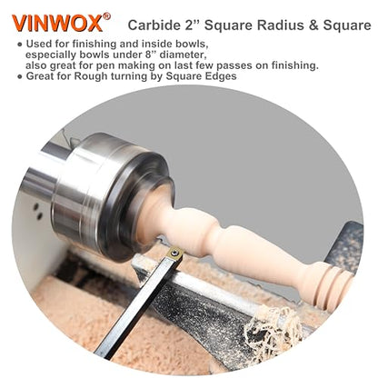 20" Full Size 4 PCS Carbide Wood Lathe Turning Tool Set, Including Swan Neck Hollower, Rougher, Finisher, Detailer, Titanium Coated Carbide Blades 2X Extended Service Life, Beech Wood Handle - size: 20INCH 4PCS