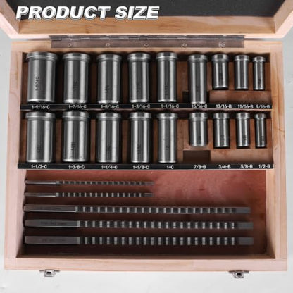 Generic Keyway Broach Kit 30Pcs Industrial HSS Tool Set