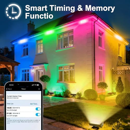 Smart Flood Light Outdoor, RGBCW 360W, IP66, WiFi APP & RF Remote - size: 360W RGB+Tunable White(2700-6500K)