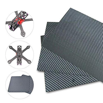 200 X 300 X 3 MM Carbon Fiber Sheets 100% 3K Twill Matte Carbon Fiber Plate - size: 200 X 300 X 3.0 MM