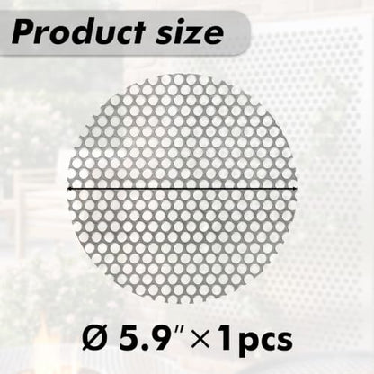 19GA Perforated Stainless Steel Sheet, 0.2" Aperture (About 1/5",5mm), Flue Ventilation, Filtration, Speaker Grille (1pcs 5.9'' Round) - color: 1pcs 5.9'' Round