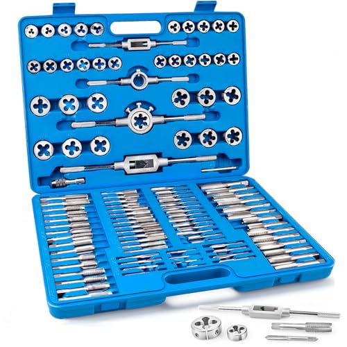 110-Piece Metric Tap and Die Set M2 to M18 with Storage Case