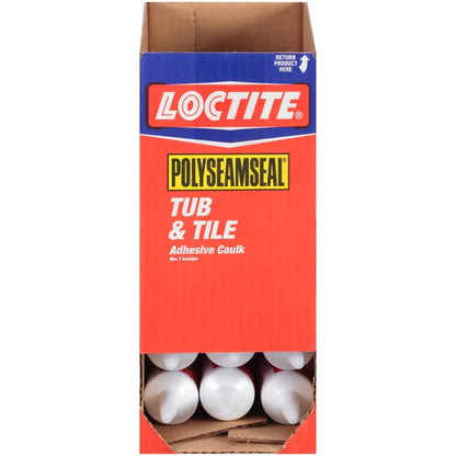 Polyseamseal Tub And Tile Caulk Almond Paintable 6 Oz 1/4 " X 1/4 "12