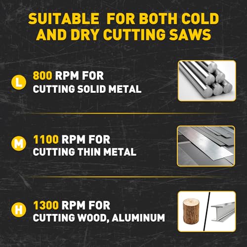14" Metal Cutting Blade for Chop Saw, Carbide-Tipped TCT Blade, 72-Tooth