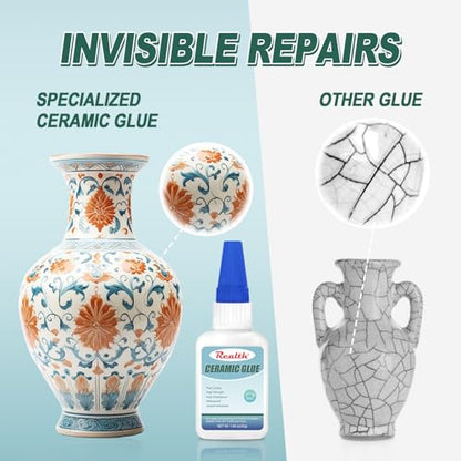 Ceramic Glue Clear 30g, Food Safe Glue for Ceramic Repair - size: 30g, style: Ceramic Glue