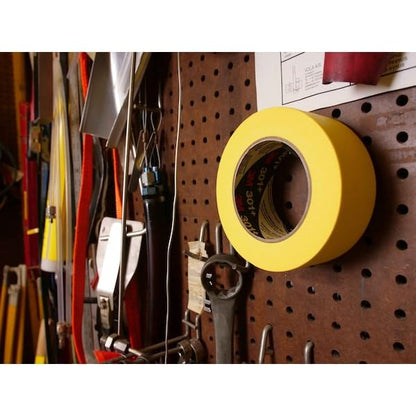 3M 301+ High Performance Masking Tape, Yellow, 48 mm x 55 m – High Performance Holding and Masking Tape for Automotive, Specialty Vehicle and Industrial Markets, 1 Pack