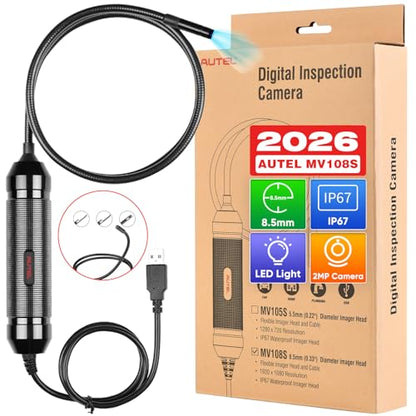 Autel MaxiVideo MV108S Endoscope, 2026 Digital Inspection Camera
