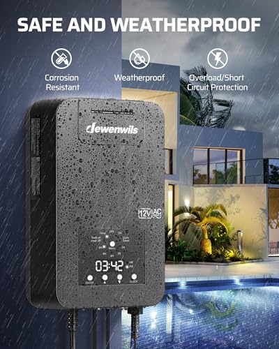 DEWENWILS 300W Low Voltage Transformer with Photocell Sensor & Timer - style: 300W