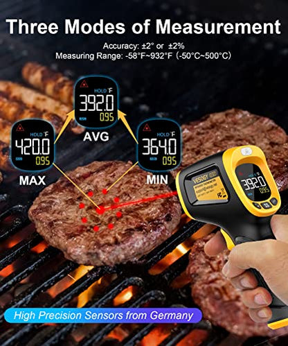 Infrared Thermometer Gun Non Contact Digital Temperature Gun,-58°F to 932°F