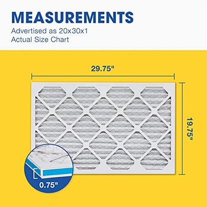Aerostar Air Filter 20x30x1 MERV 13 AC Filter, HVAC, Furnace Filter, 6 Pack - style: 6 PACK