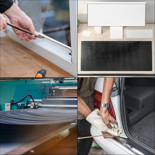 MECCANIXITY Solid Rubber Sheet 1/4" Thick x 1" Wide x 10" Long, Anti-Slip Neoprene Rubber Roofing Material for Gaskets DIY Material, Pads, Seal, Bumpers - size: 1/4" x 1" x 10"
