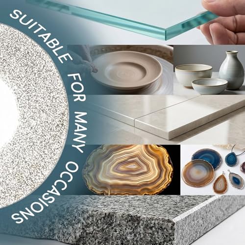 30mm Diamond Cutting Wheels, 20 PCS Tile Cutting Wheel with 4 Mandrels for Glass, Ceramic, Tile, Stone, Agate, Rock, Compatible Most Rotary Tools for DIY Craft