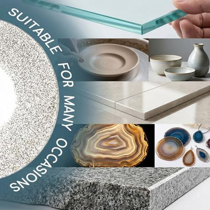 30mm Diamond Cutting Wheels, 20 PCS Tile Cutting Wheel with 4 Mandrels for Glass, Ceramic, Tile, Stone, Agate, Rock, Compatible Most Rotary Tools for DIY Craft