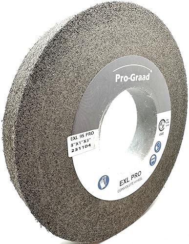 EXL PRO Deburring Wheel 8" x 1" x 3", 9S Fine, 94908 - style: 8" x 1" x 3" 9S Fine