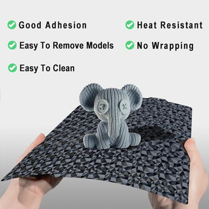 Diamond PEO+ Carbon Fiber PET Build Plate 184 x 184 mm - color: PEO+PET, size: 184x184mm