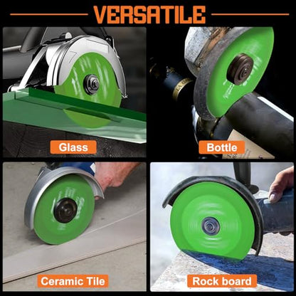 Diamond Blades 3-Pack 4.5" Diamond Multi-Purpose Saw Blades, Angle Grinder Disc for Cutting Porcelain Ceramic Glass Tile Marble Cutting Tools