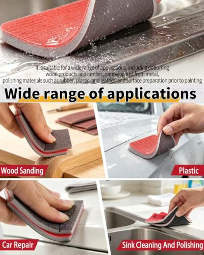 30PCS Sanding Sponge Set Ultra Fine Soft Hand Sander Block 1500Grit - size: #1500 Particle size