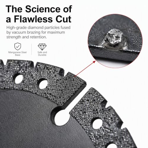 6 Pack 4.5" Diamond Blades discos para cortar Ceramica （2026 Upgraded）