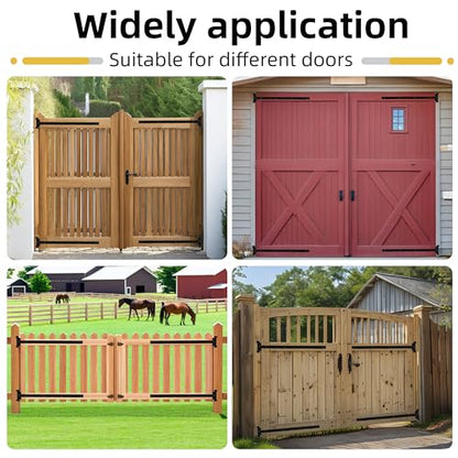 24in Heavy Duty gate Hinges Capacity Fits for Barns, Sheds, Fences