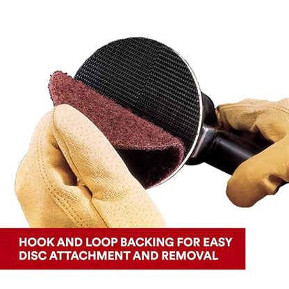 Cubitron Surface Conditioning Disc for Sanding - Metal Surface Prep - Hook and Loop - Aluminum Oxide - Medium Grit - 4.5 inch diam. - Pack of 10