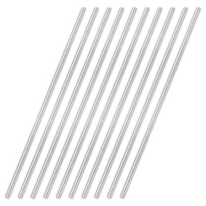 uxcell 10Pcs Fully Threaded Rod M2 x 0.4mm Pitch 75mm/3 Inch Threaded - size: M2x0.4mmx75mm