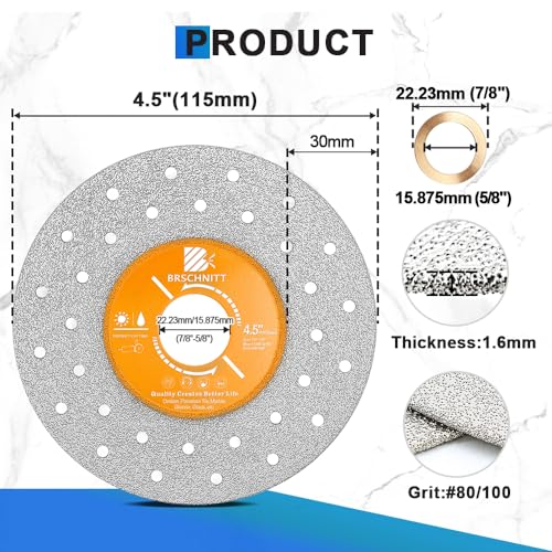 4-1/2 inch Tile Cutter Diamond Saw Blade for Angle Grinder - size: 115mm(4 1/2")