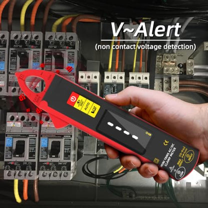 BSIDE UX1 Digital Clamp Meter 1mA AC/DC Current True RMS Auto-Ranging 6000 Counts Meter Hz Temperature Capacitance Live Check V-Alert Low Impedance Voltage Tester