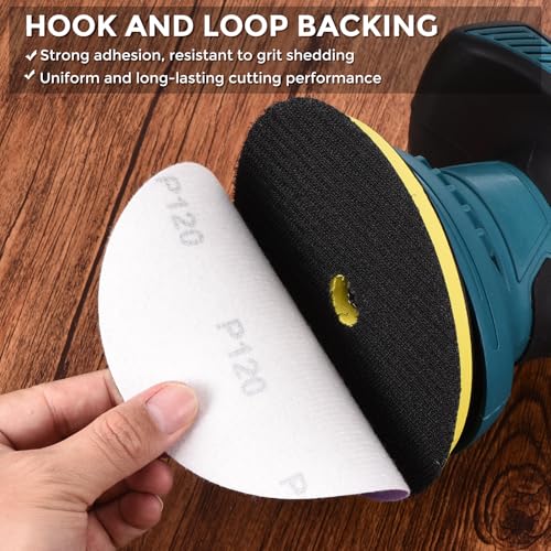 40Pcs Sanding Discs 3In 800Grit Hook and Loop Sandpapers Purple - color: Purple, size: 3 Inch(800 Grit)