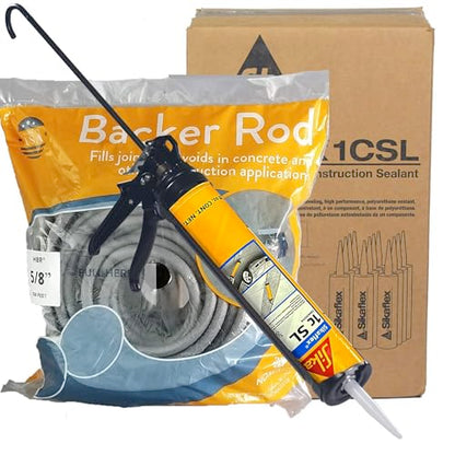 Sikaflex 1c SL Self Leveling Sealant 29 oz Limestone, Pack of 12 - style: Pack of 12, Gun & Backer Rod